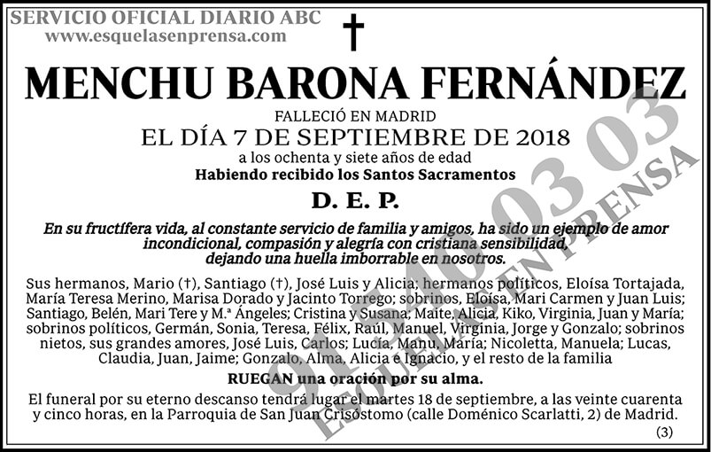 Menchu Barona Fernández